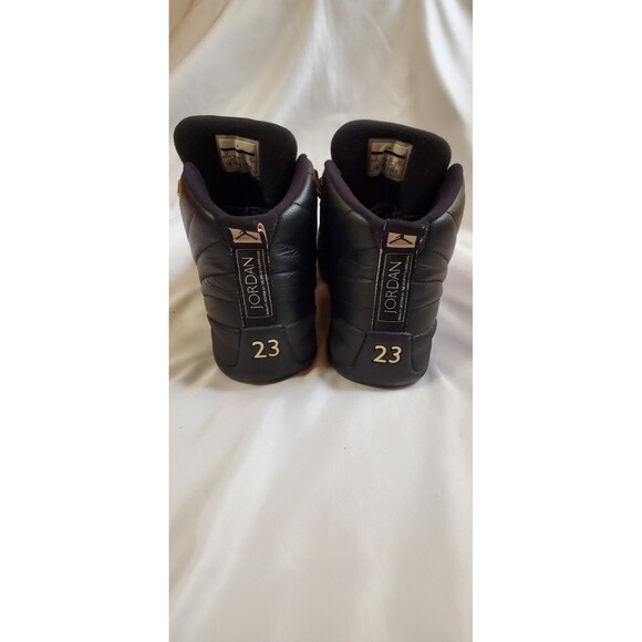 2015 Men\'s Nike Air Jordan XII 12 The Master Black White Size 8 Used main image 7